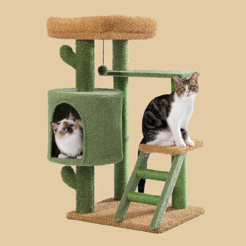 PAWZ Road Oasis Series Cactus Multi Levels Condo Cat Tree