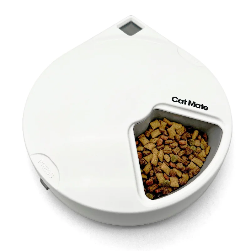 Cat Mate C500 - 5 Meal Digital Automatic Feeder with Ice Packs for Cats and Small Dogs