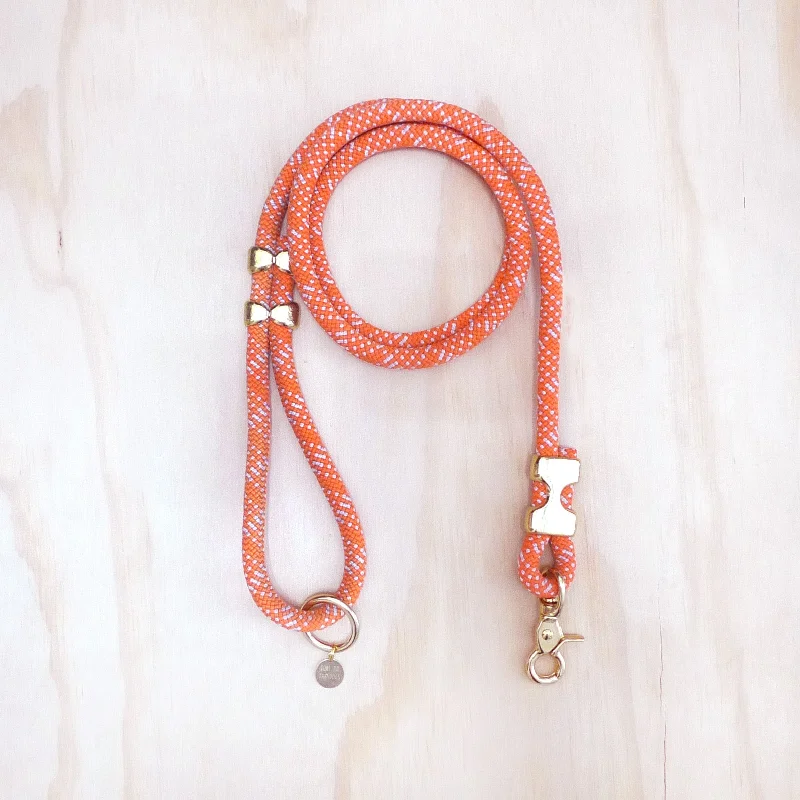 Fuji Rope Leash - Tangerine