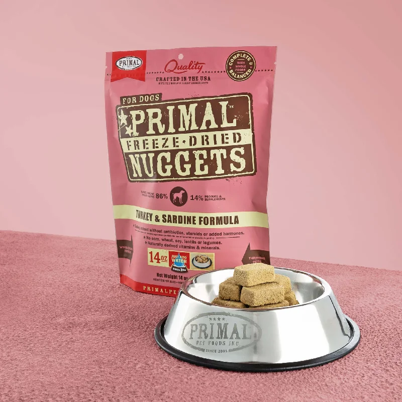 Primal Freeze-Dried Nuggets - Turkey & Sardine Formula