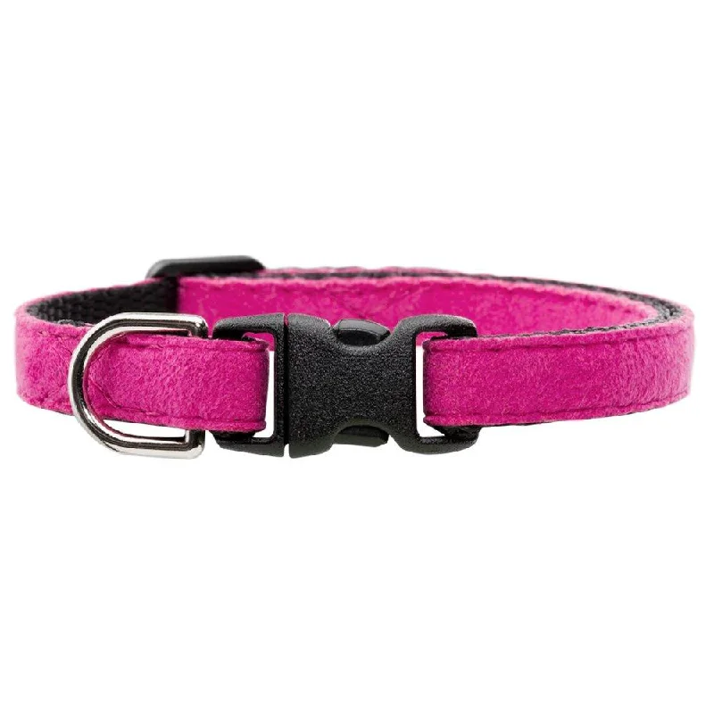 The Luxe - Pink Ultrasuede® - Cat Collar