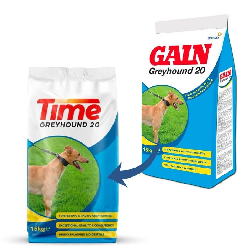 Time 20 Lurcher & Greyhound Active Dry Dog Food 15kg