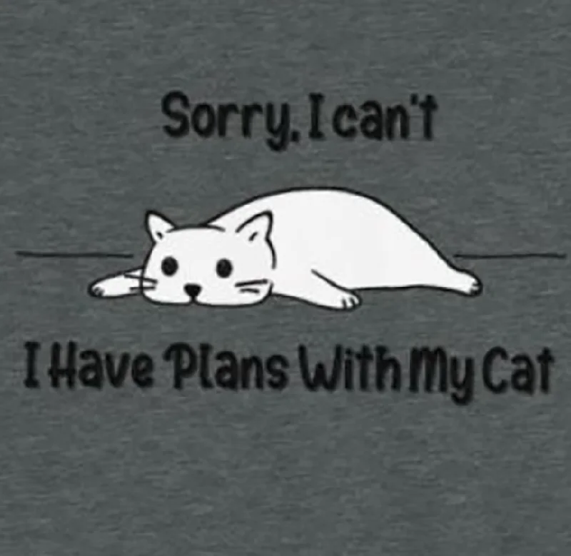 Plans With My Cat | T-Shirt