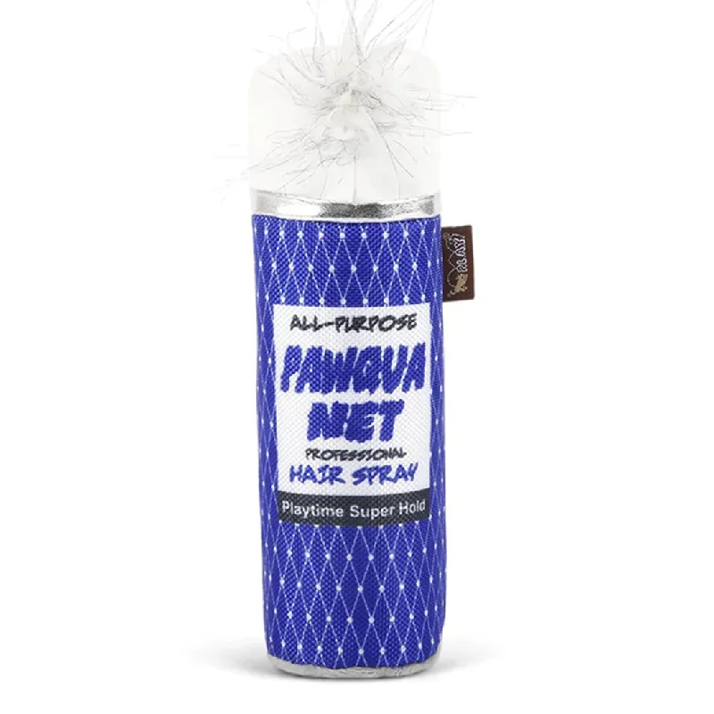 Pawqua Net Hairspray Plush Dog Toy