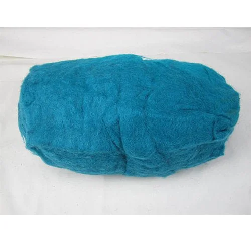 Teal Core Wool 8oz | Needle Felting - Spinning - Wet Felting - Stuffing