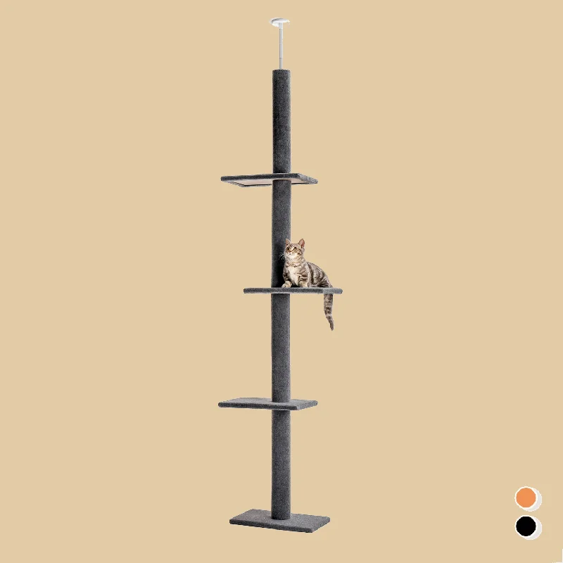 PAWZ Road Three Tier Floor-to-Ceiling Cat Tree Cat Climbing Tree