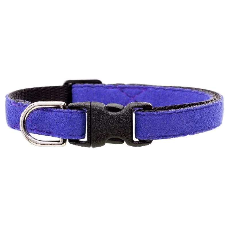 The Luxe - Violet Purple Ultrasuede® - Cat Collar