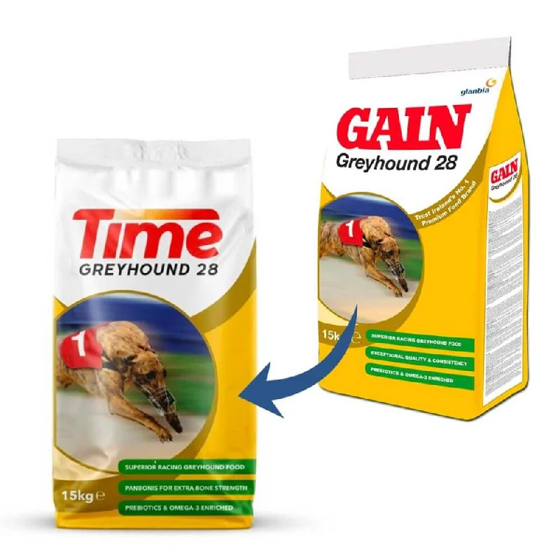 Time Greyhound 28 High Protein Dry Dog Food 15kg