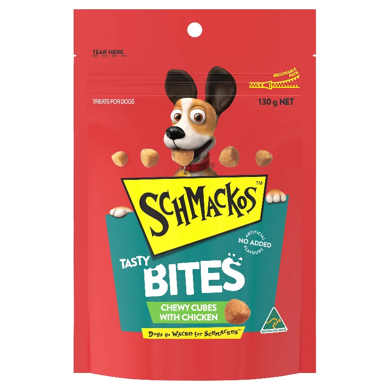 SCHMACKOS - Tasty Bites Chewy Cubes Chicken (130g)