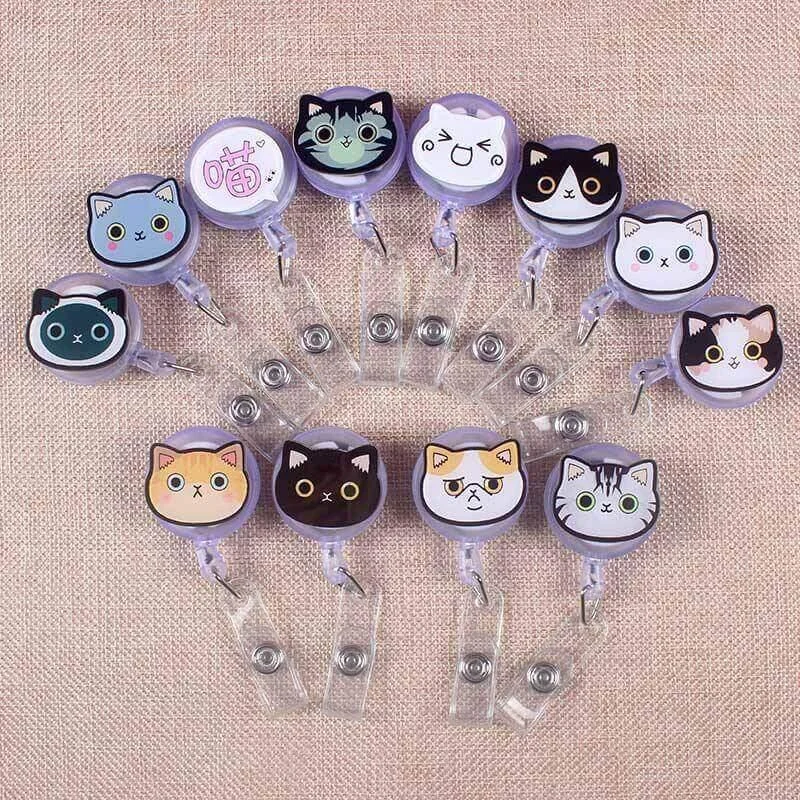 Kitty Clip Cat Badge Reel