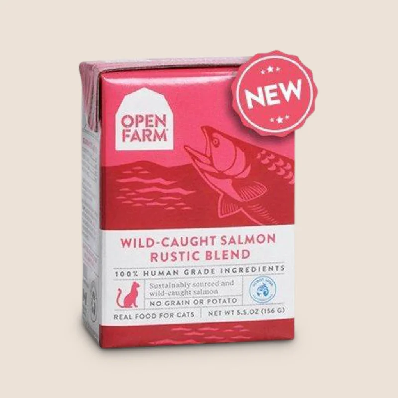 Open Farm Rustic Blend - Wild-Caught Salmon Recipe for Cats