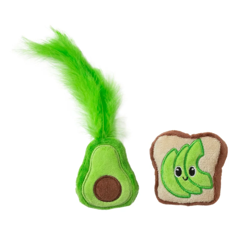 Quirky Kitty Avocado Toast Catnip Plush Cat Toy