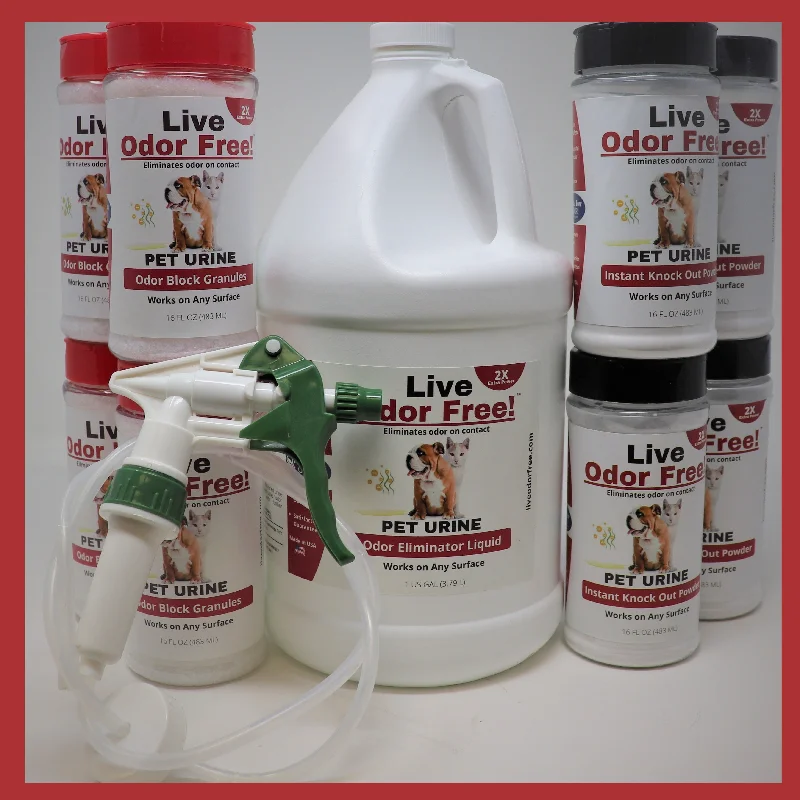 Live Odor Free!® 10x10 Pet Urine Room Kit