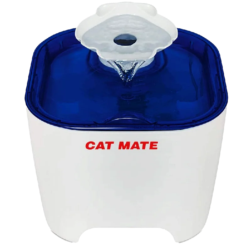 Two-level 100 Fl. Oz. Shell Pet Fountain – White / Blue (412)