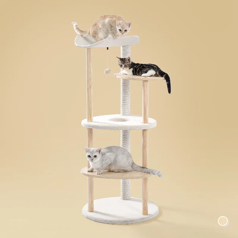 Pawz Road overlooking Wooden 5-Level Indoor Cat Tower