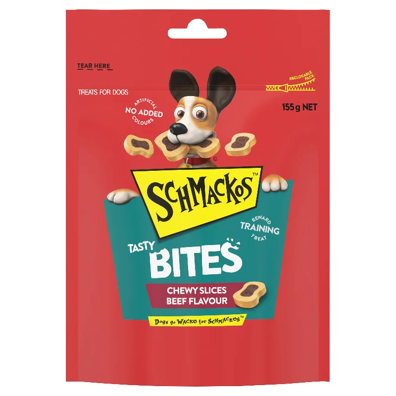 SCHMACKOS - Tasty Bites Chewy Slices Beef (155g)