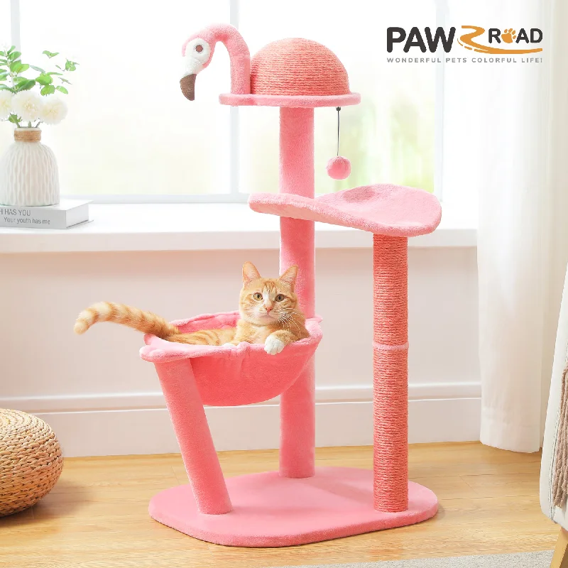 PAWZ Road 37.4" Flamingo Pink Cat Tree