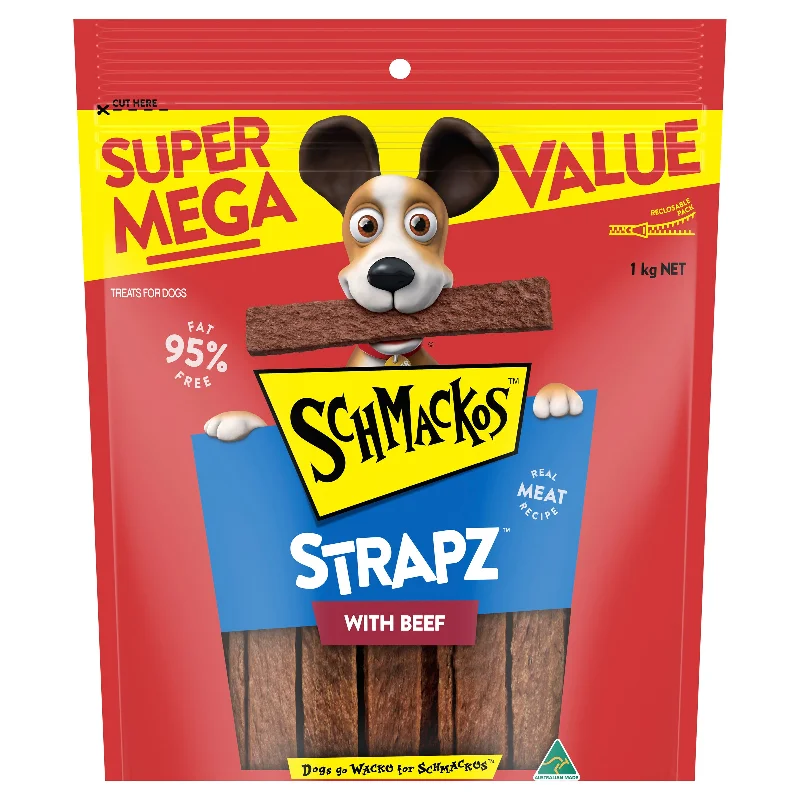 SCHMACKOS - STRAPZ Beef 1(kg)