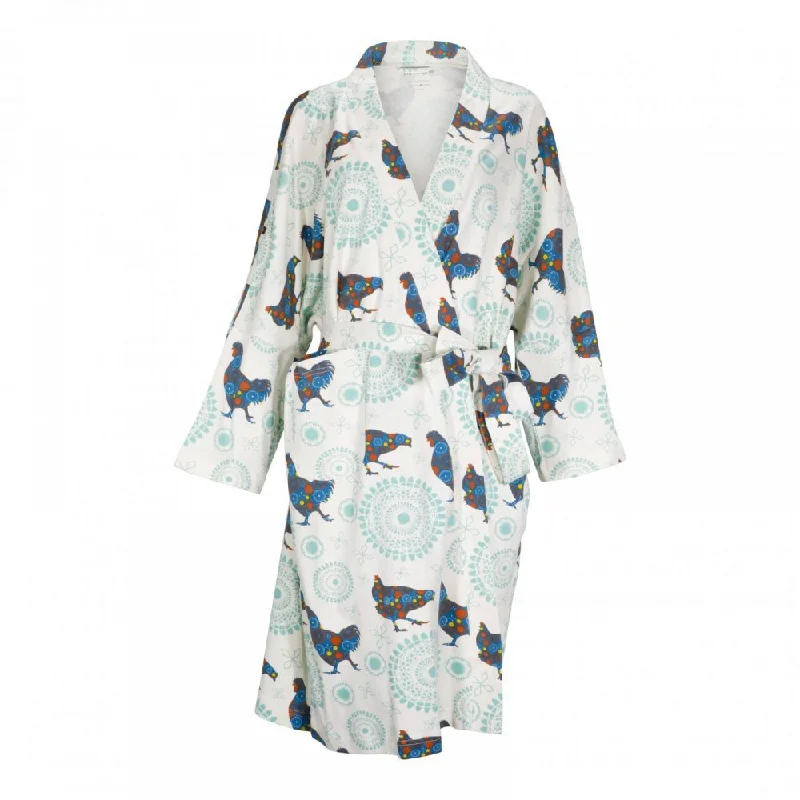 Organic Cotton Robe - Chickens