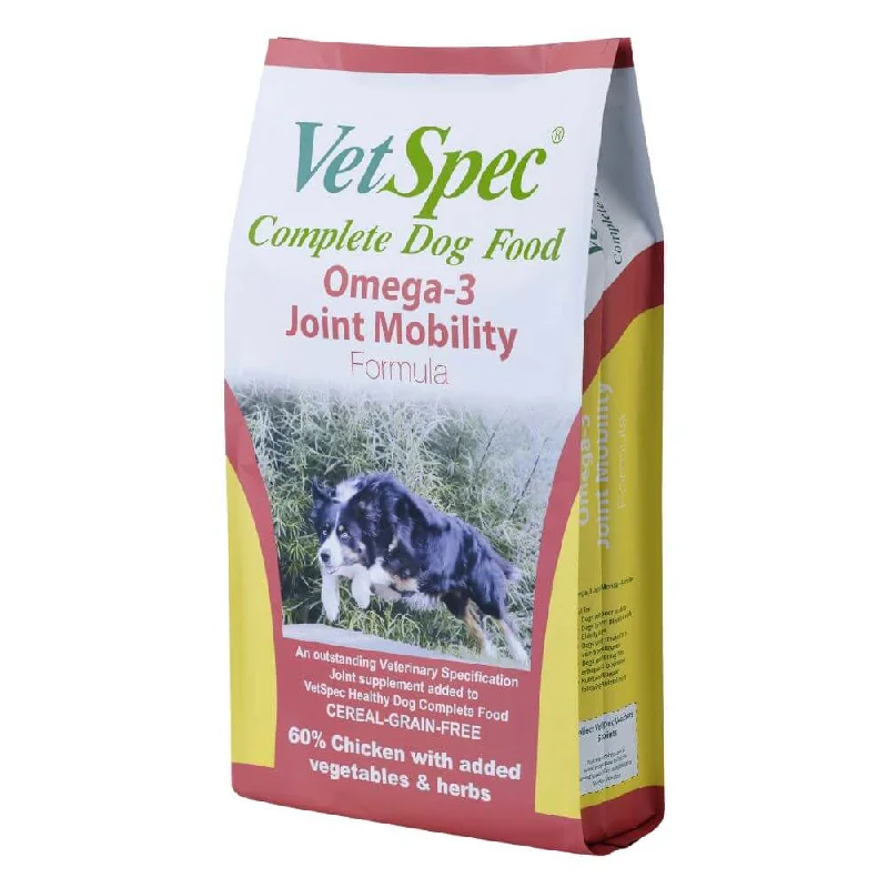 VetSpec Complete Adult Dog Food Omega-3 Joint Mobility 12kg