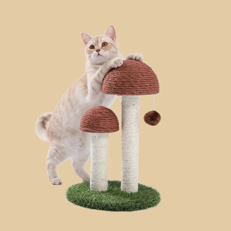 PAWZ Road Mushroom Shaped Natural Sisal Cat Scratcher