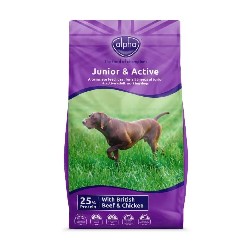 Alpha Junior & Active Field Nuggets Dog Food 15kg