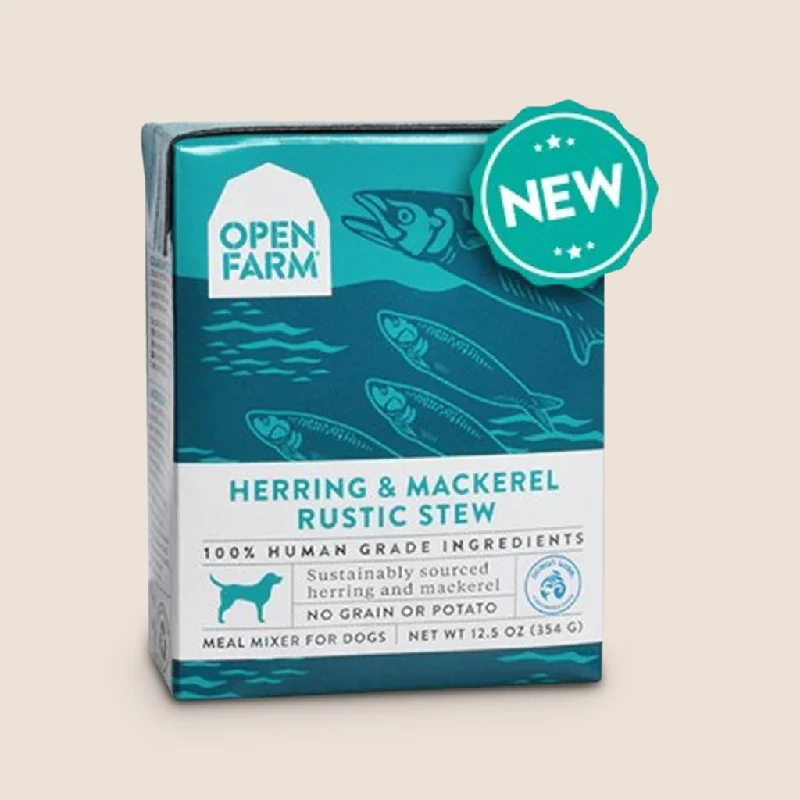 Open Farm Rustic Stew - Herring & Mackerel Recipe