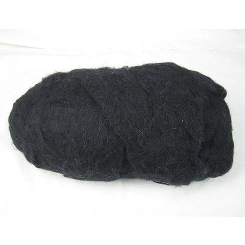 Black Core Wool 8oz | Needle Felting - Spinning - Wet Felting - Stuffing