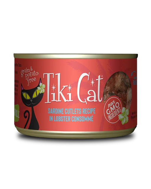 Tiki Cat Bora Bora Grill Sardine Cutlets in Lobster Consomme 6oz