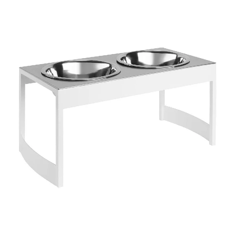 Indus Double Dog Diner Steel/White