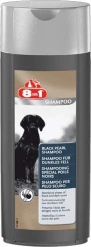 8in1 Şampon Black Pearl pentru câini cu blana neagră 250ml