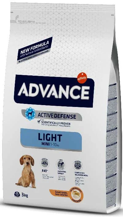 ADVANCE Mini LIGHT, Pui şi orez, 3kg