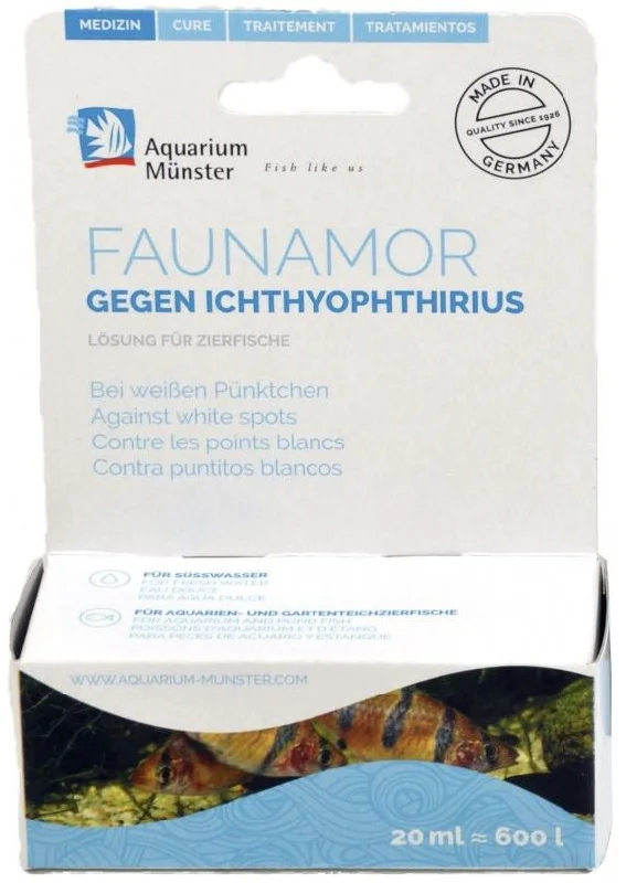 AQUARIUM MUNSTER Faunamor 20ml pentru 600 l, Fresh - Tratament