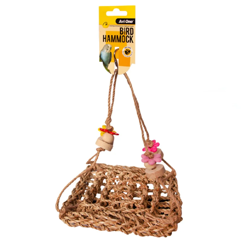 Bird Hammock Natural 1 Hook 18 X 18cm