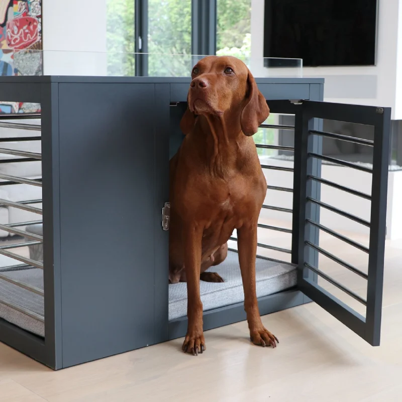 Moderno Dog Crate in Grey<br>(Direct Ship)