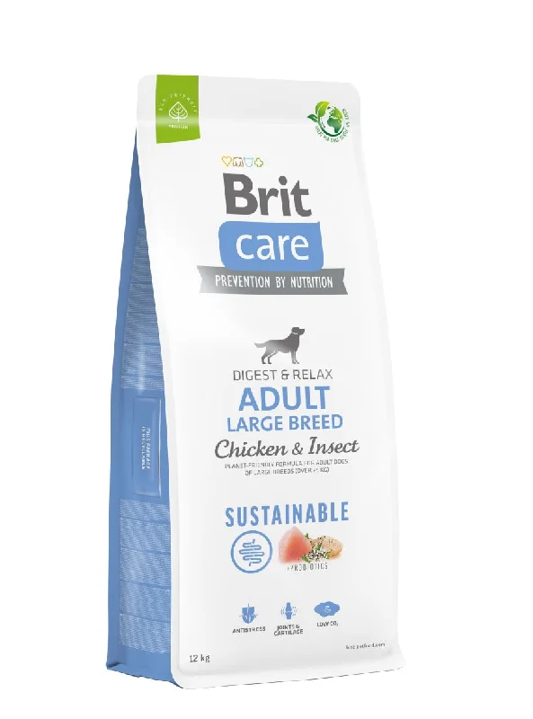 BRIT CARE Digestion & Relax Sustainable Large breed, piletina s insektima