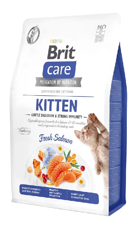 BRIT CARE KITTEN Gentle Digestion & Strong Immunity, losos, bez žitarica