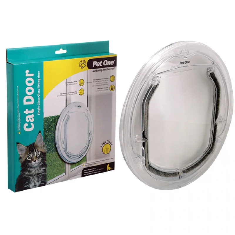 PET ONE CAT DOOR SINGLE GLAZE