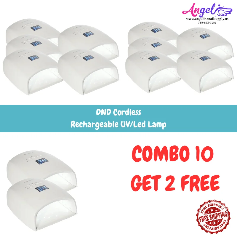 COMBO 10 GET 2 FREE | DND Cordless Rechargeable UV/Led Lamp