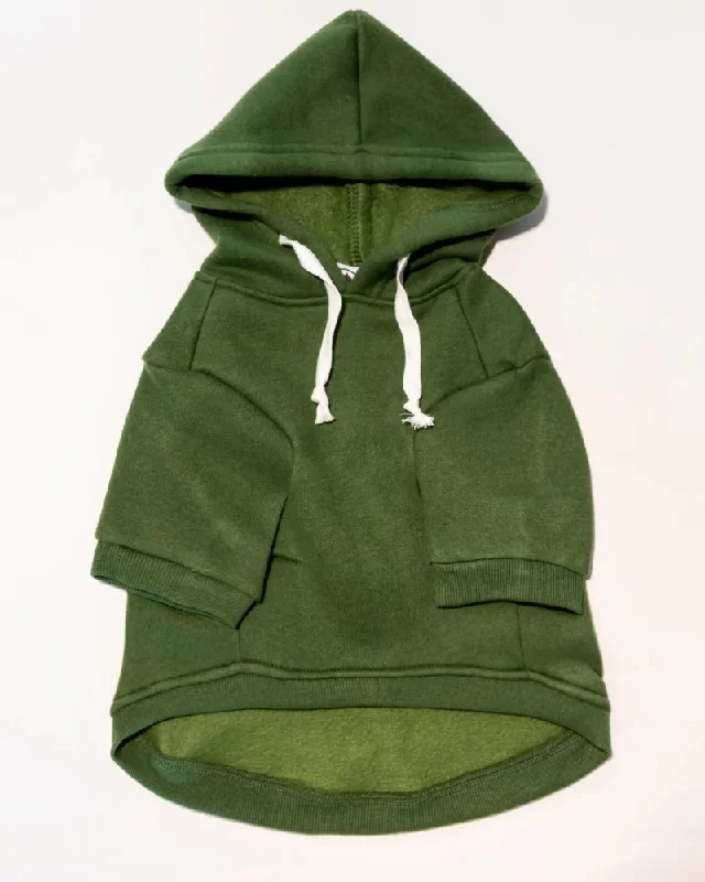 Comfort Pullover Dog Hoodie in Forest Green<br>(FINAL SALE)