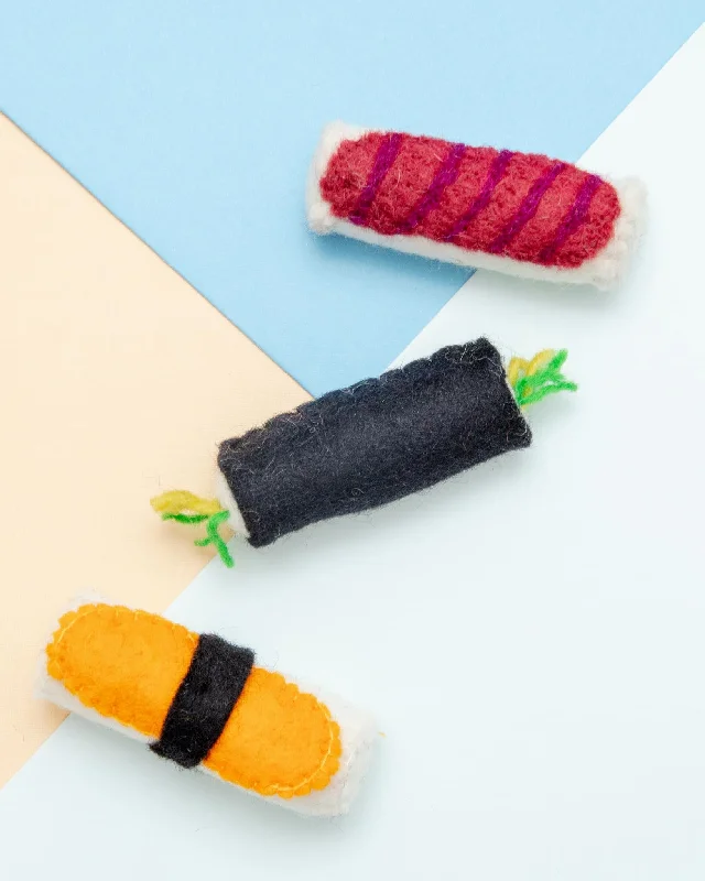 Sushi Wool Cat Toy (3-Pack)