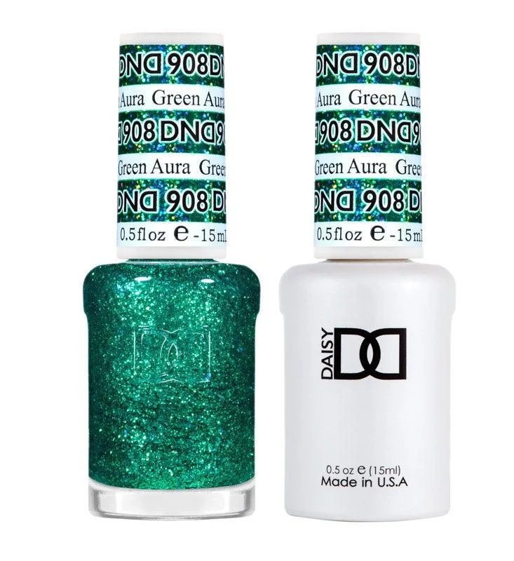 DND GEL 908 GREEN AURA