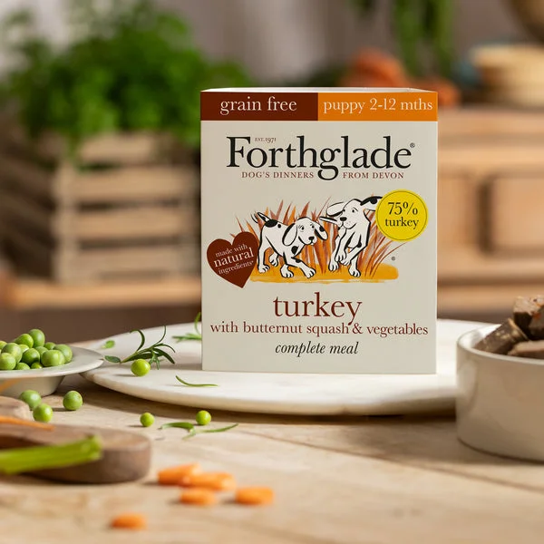 Forthglade - Complete Puppy Food - Turkey Butternut Squash & Veg Grain Free - 395g