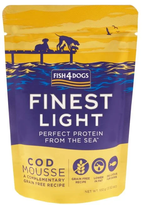 FISH4DOGS Finest Light Plic pentru câini, mousse Cod 100g