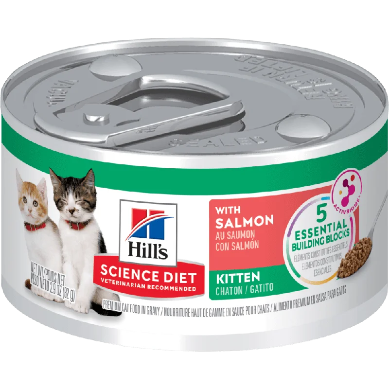 Hills Science Diet Kitten Savory Salmon Entree Canned Cat Food