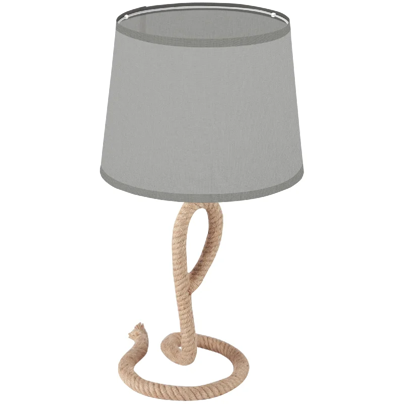 Nautical Table Lamp with Rope Base for E27 LED Halogen Bulb