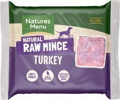 Natures Menu - Raw Frozen Mince Block - Turkey - 400g