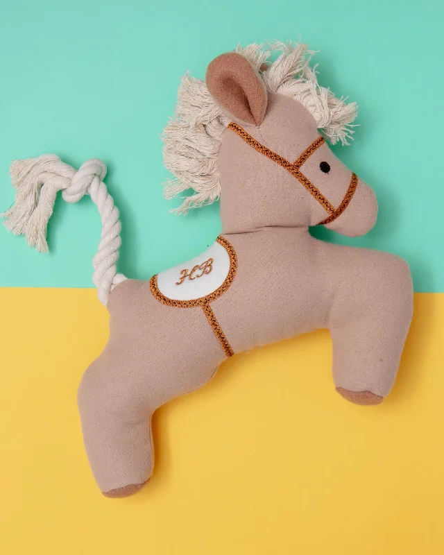 Off to the Races Horse Plush Dog Toy