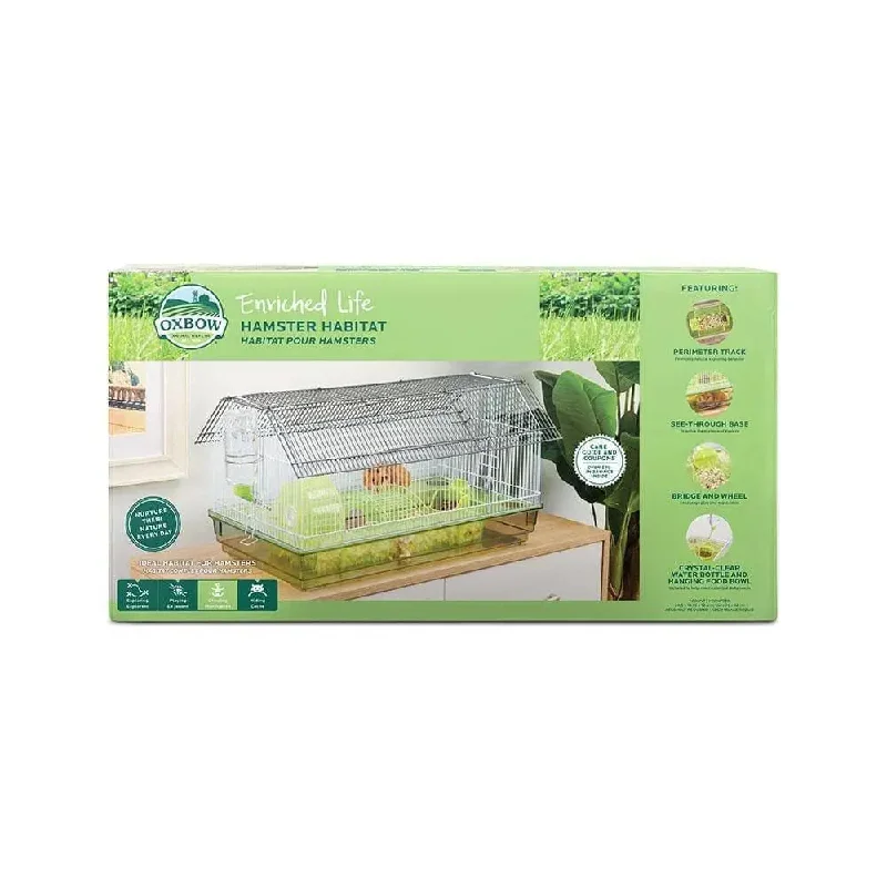 Oxbow Animal Health® Enriched Life Hamster Habitat for Small Animal 24.5 X 13.75 X 12.5 Inches