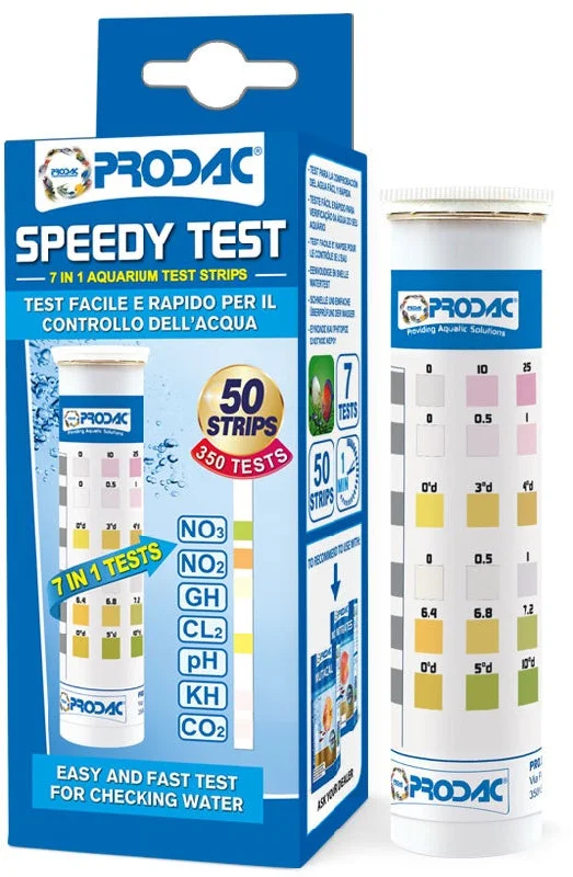 PRODAC Test 7 in 1 Test rapid pentru apa din acvariu, 50 benzi